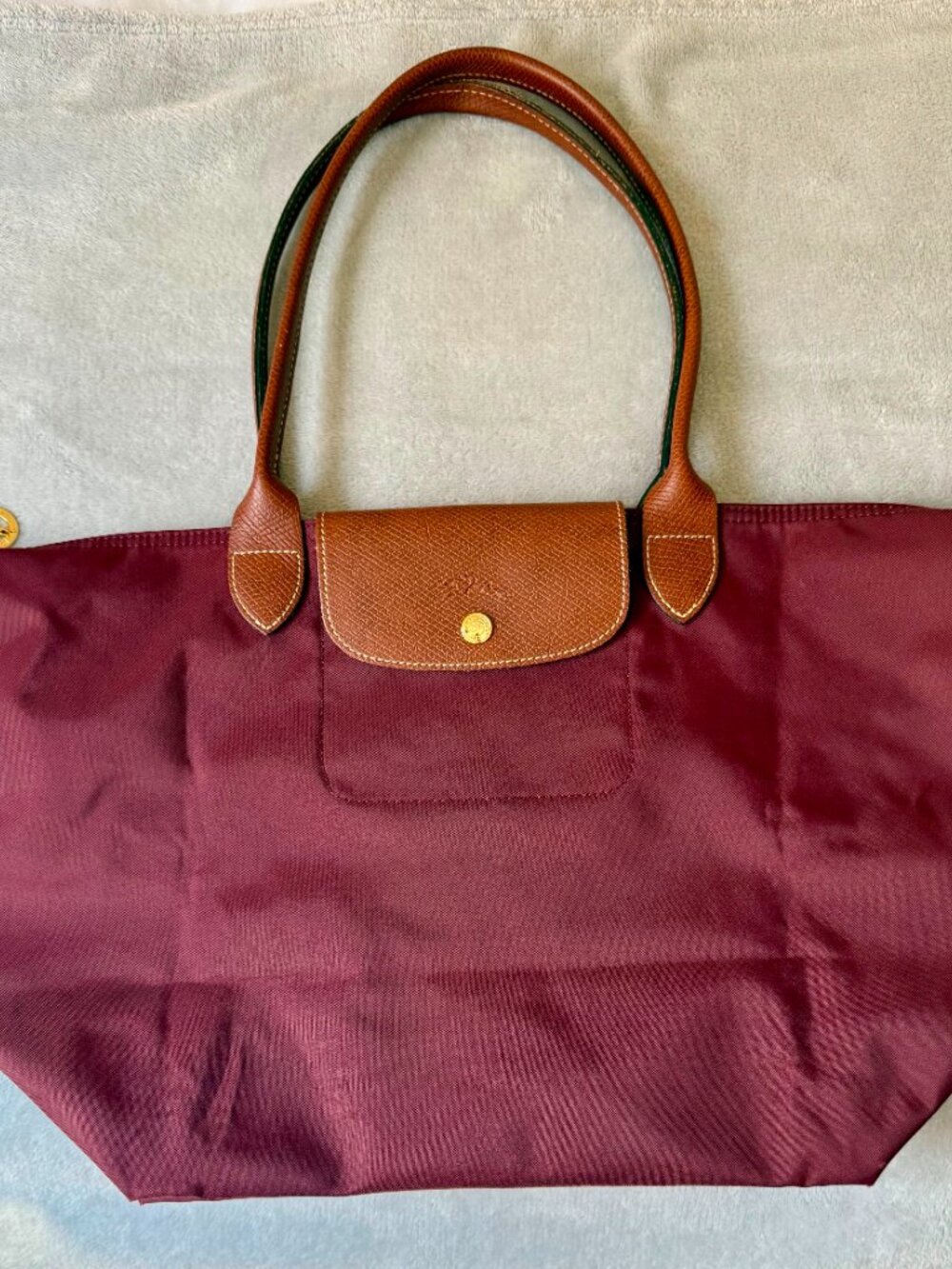 Longchamp Le Pliage Original Large L Tote Bag Burgundy - Picture 2 of 15